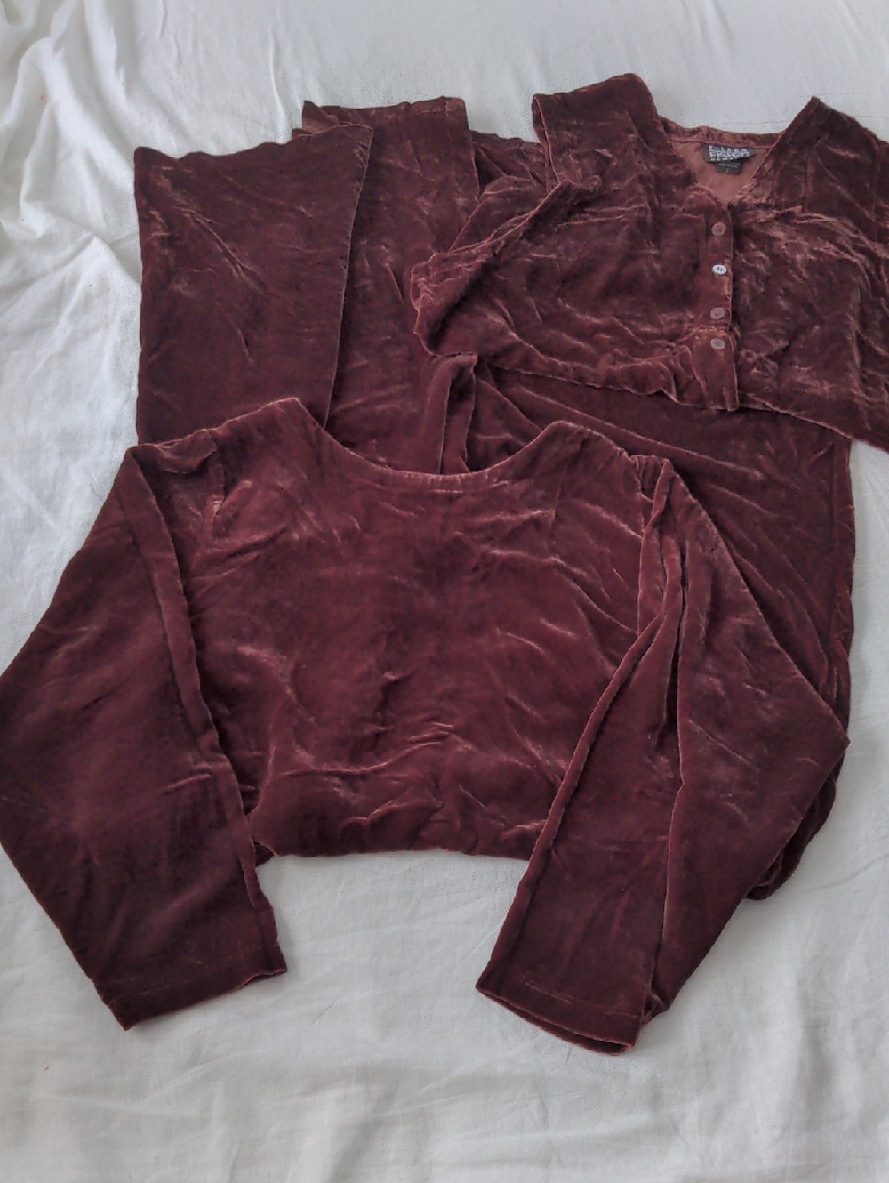 Vintage Eileen Fisher Silk Rayon Velvet Two-piece Teacher Ensemble Size M/L
